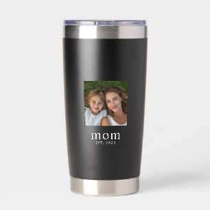 Mum Established Script Black 2 Photo Insulated Tumbler