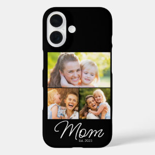 Mum Established Script Black 3 Photo iPhone 16 Case