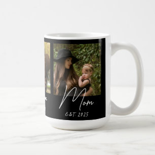 Mum Established Script Black 3 Photo  Coffee Mug