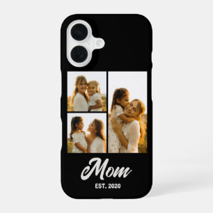 Mum Established Script Black 3 Photo iPhone 16 Case