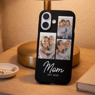 Mum Established Script Black 3 Photo iPhone 16 Case