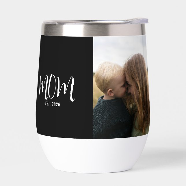 Mum Established Script Black Photo  (Left)