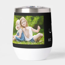 Mum Established Script Black Photo