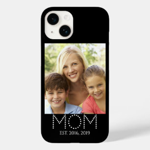 Mum Established Script Black Photo Case-Mate iPhone 14 Case