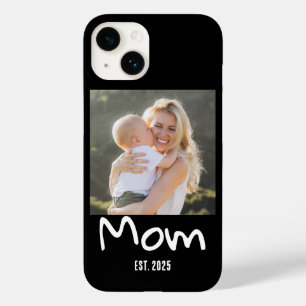 Mum Established Script Black Photo Case-Mate iPhone 14 Case
