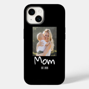 Mum Established Script Black Photo iPhone 14 Case