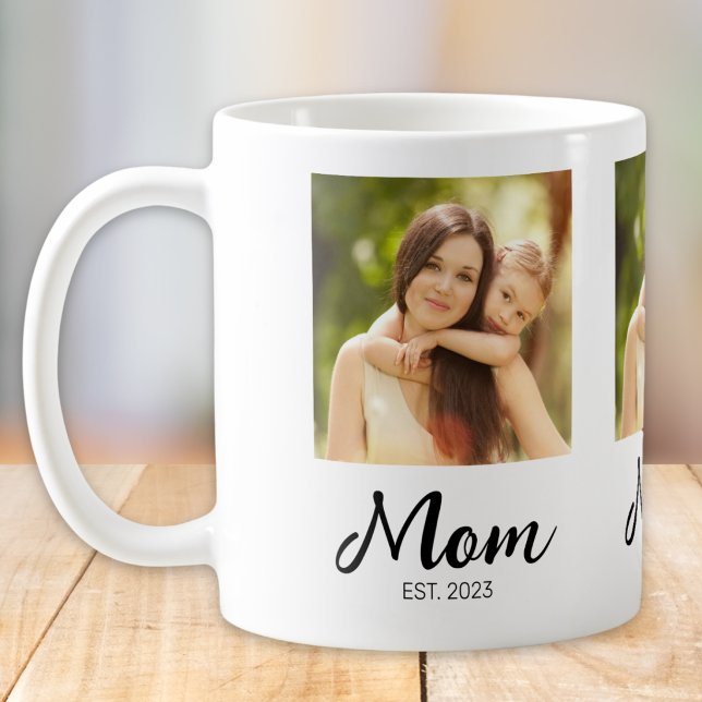 Mum Established Script Photo Coffee Mug (Creator Uploaded)