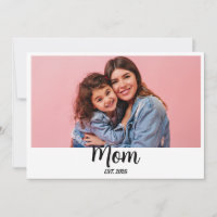 Mum Established Script Photo First Mother’s Day