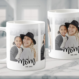 Mum Established Script Photo Gift Coffee Mug