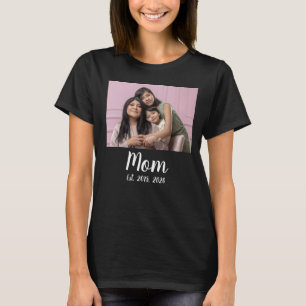 Mum Established script photo T-Shirt