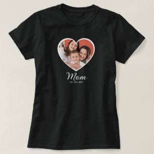 Mum Established Script Photo T-Shirt