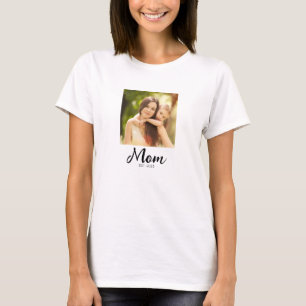 Mum Established Script Photo T-Shirt