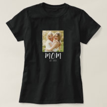 Mum Established Script Photo T-Shirt