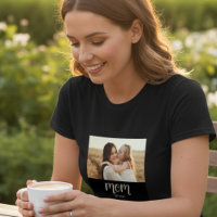Mum Established Script Photo T-Shirt