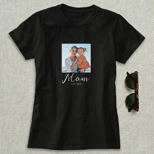 Mum Established Script Photo T-Shirt