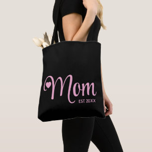 Mum Established Simple Script New Mum Gift Tote Bag