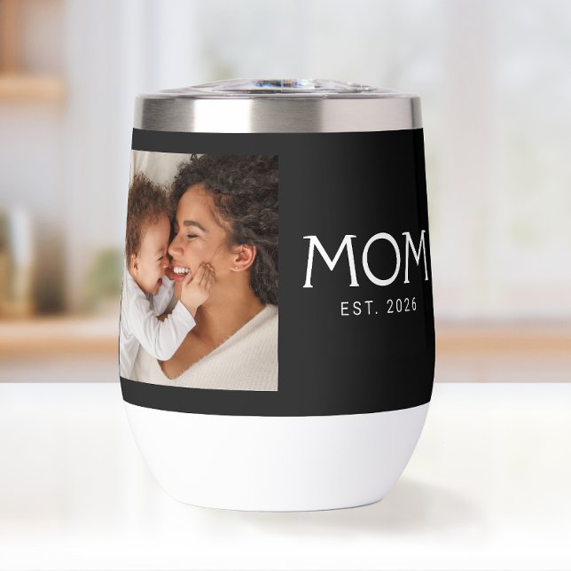 Mum Established Typography Black Photo (Creator Uploaded)