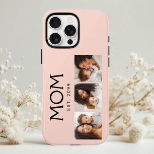 Mum Established Typography Blush Pink 3 Photo iPhone 16 Pro Case