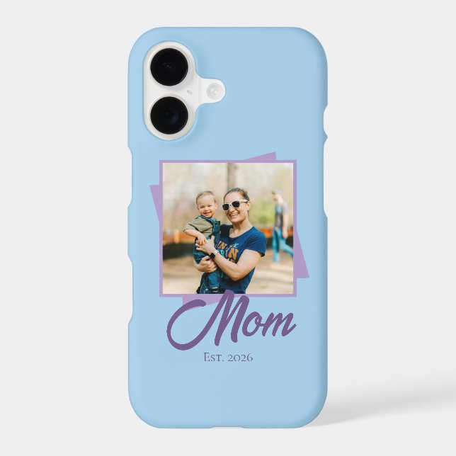 Mum Established Year and Custom Photo (Back)