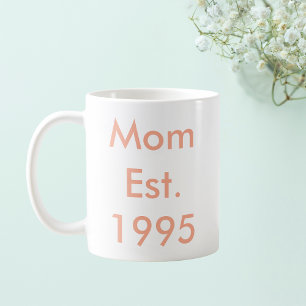Mum Established Year Personalised Coffee Mug