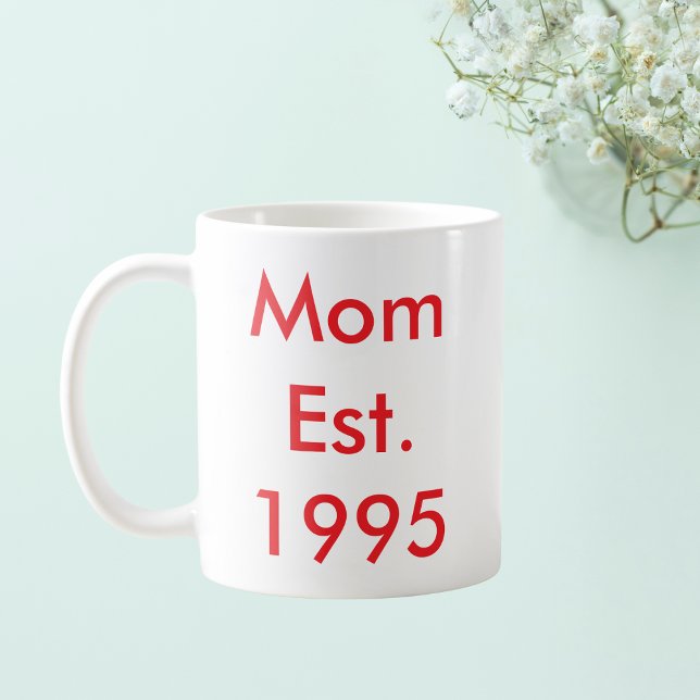 Mum Established Year Personalised Coffee Mug (Creator Uploaded)