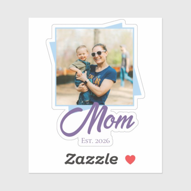 Mum Established Year with Custom Photo (Sheet)