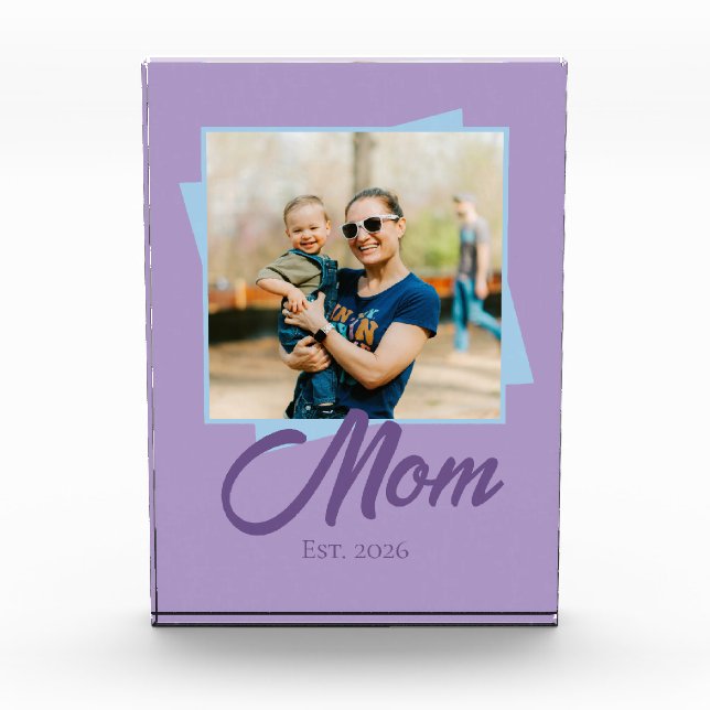 Mum Established Year with Photo Block (Front)