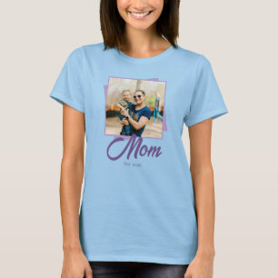 Mum Established Year with Photo T-Shirt