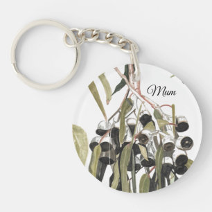 Mum Eucalyptus Watercolor Key Ring