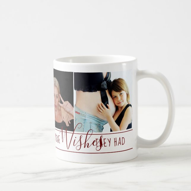 Mum Everyone Wants | Modern Red White Quote Photos Coffee Mug (Right)