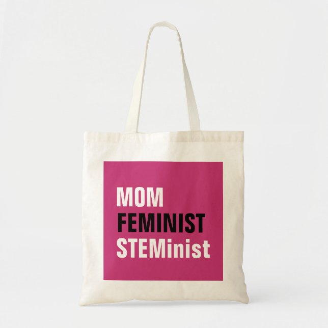 Mum Feminist STEMinist Science Women Tech Engineer Tote Bag (Front)