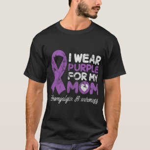 Mum Fibro Mother Fibromyositis Support Grunge  T-Shirt