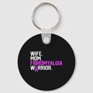 Mum Fibromyalgia Warrior Awareness Get Well Recove Key Ring