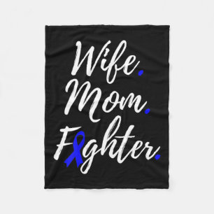 Mum Fighter Alopecia Areata Awareness  Fleece Blanket
