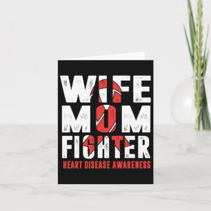 Mum Fighter Heart Disease Awareness Card