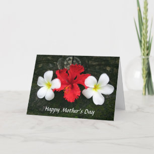 mum floral frangipani card