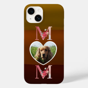 Mum Floral heart photo from the dog earth tones Case-Mate iPhone 14 Case