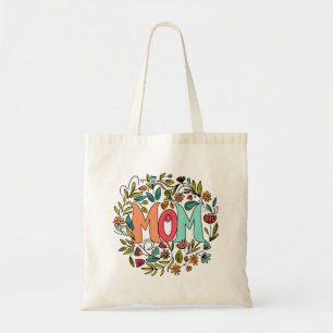 Mum Floral Tote Bag