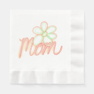 Mum Flower Art Paper Napkin