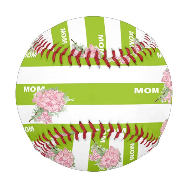 Mum flower print baseball (Front)