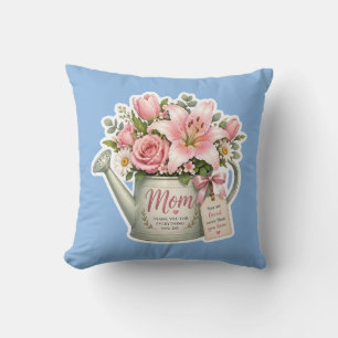 Mum Flower Watering Can Cushion
