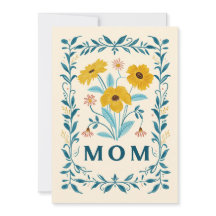 Mum Flowers Card, Happy Mothers Day 2024