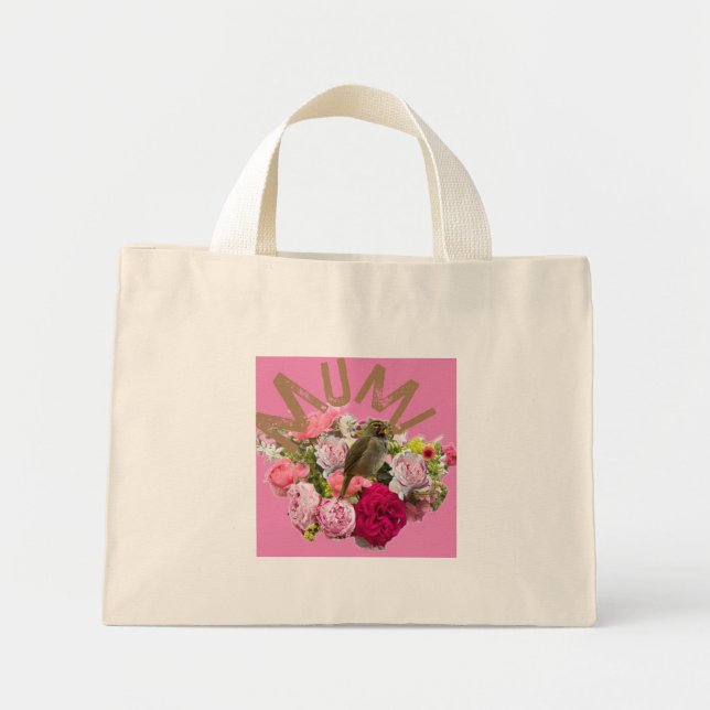 Mum! Flowers Mini Tote Bag (Front)