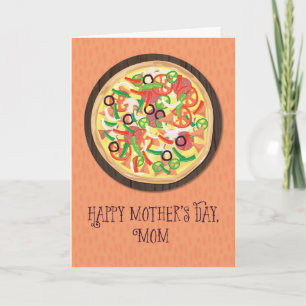 Mum from Tween or Teen Pizza Mother's Day Card