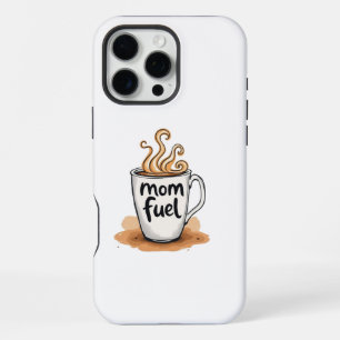 Mum Fuel for Busy Moms Funny Coffee Mum iPhone 16 Pro Max Case