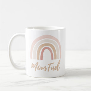 Mum Fuel Pink Boho Rainbow Mothers Day Coffee Mug