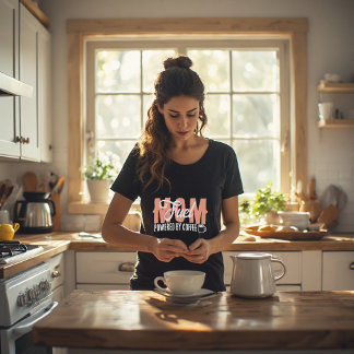 Mum Fuel – Powered by Coffee Funny Mum Mug Tri-Blend Shirt