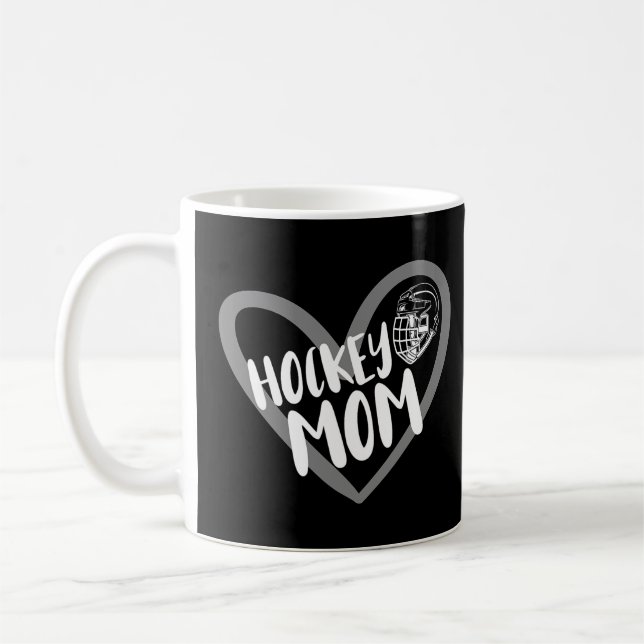 Mum Fun Hockey Player 4   Coffee Mug (Left)