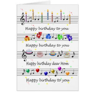 Mum Funny Happy Birthday Song Sheet Music