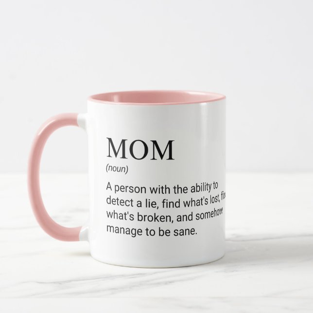 Mum Funny Lovely Mother Definition Mug (Left)